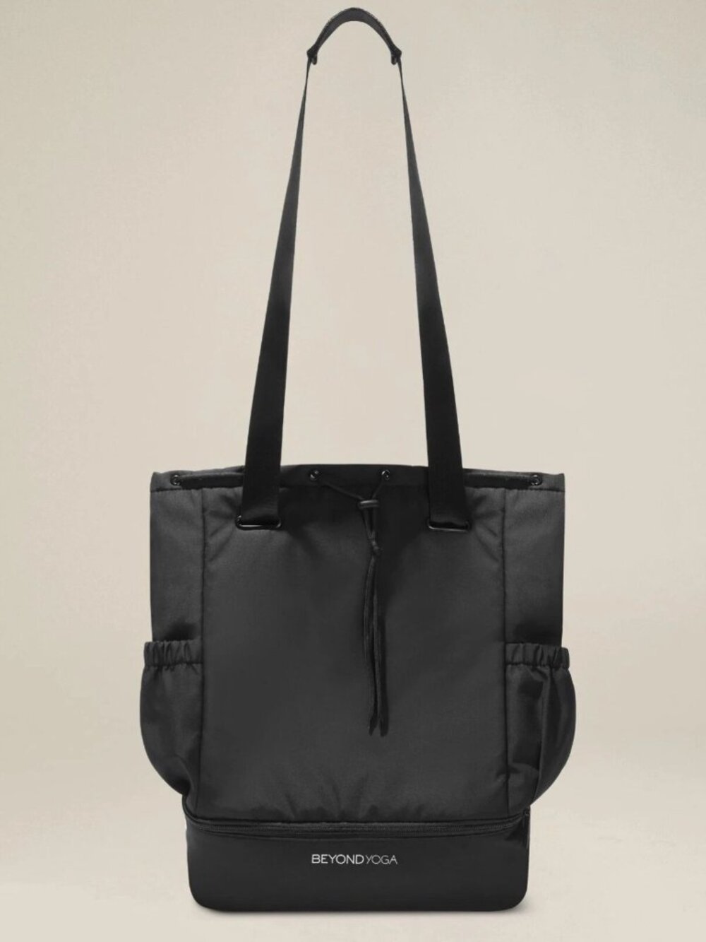 New! Beyond Yoga Black Convertible Gym Backpack Tote Bag One Size 34745